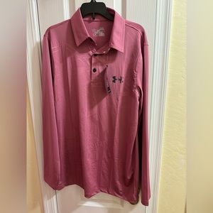 I’m selling Unber Armour Muted Birgundy Polo Shirt